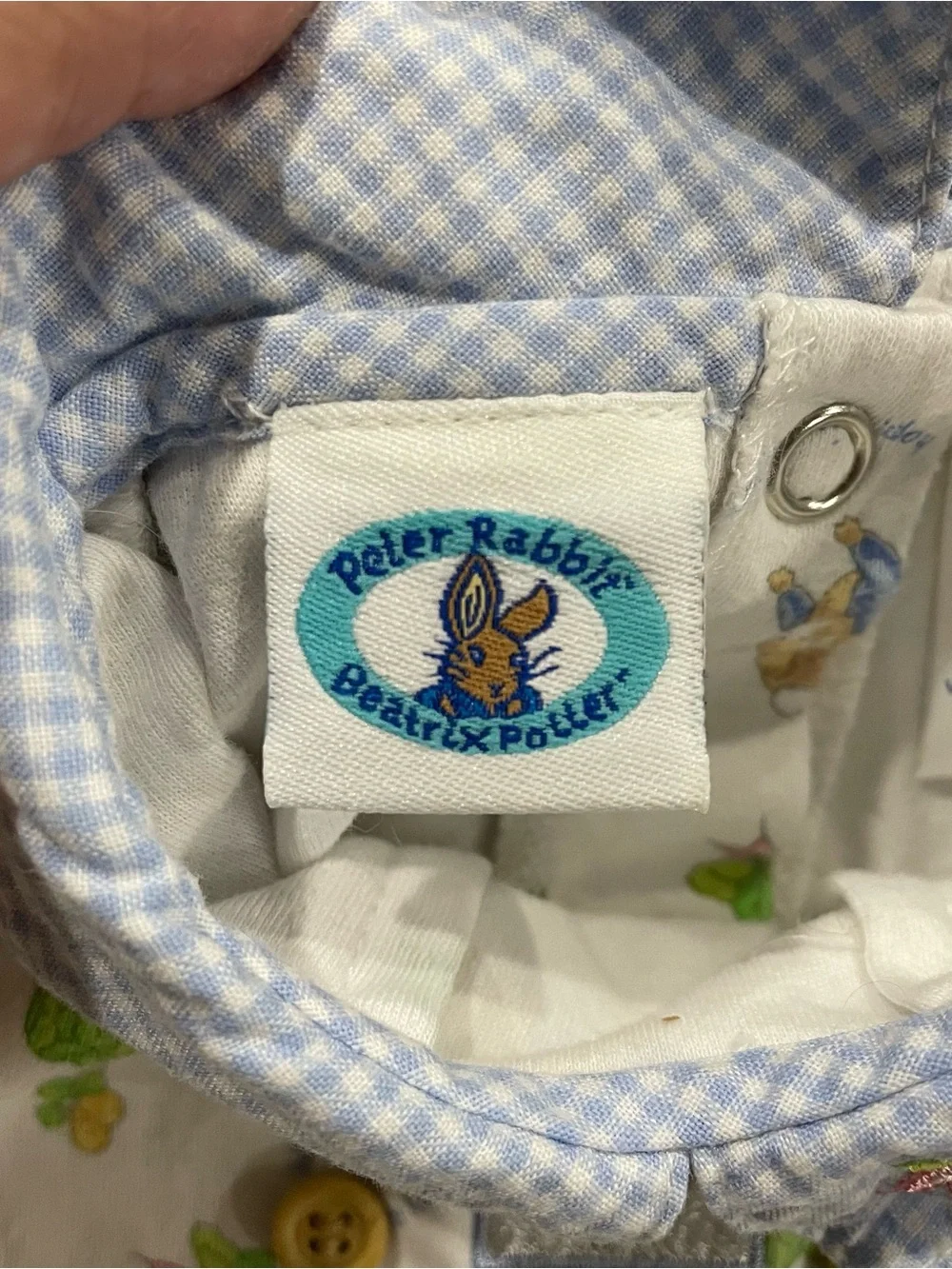 Vintage 2002 Peter Rabbit Beatrix Potter Baby Romper 0-3M